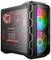 Un PC gaming avec un boîtier transparent dévoile des ventilateurs et des composants rétroéclairés en RVB. Il incarne l'esthétique de hardware haute performance.