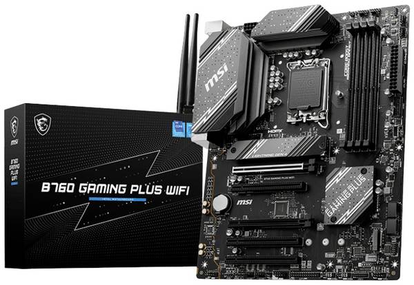 MSI B760 GAMING PLUS WIFI Carte mère Socket (PC) Intel® 1700 Facteur de forme (détails) ATX Chipset de la carte mère Intel® B760