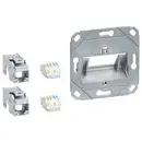 Hager GMKSRJ45C6A2 Canal d'allège module de connexion CAT 6 (L x l x H) 150 cm x 100 mm x 50 mm 1 pc(s) gris