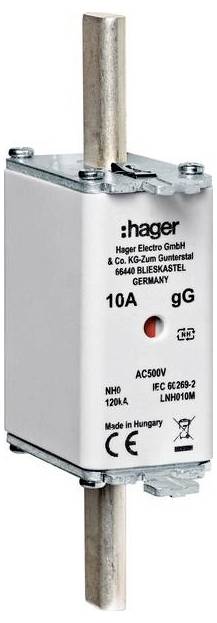 Hager LNH050M Fusible NH Taille du fusible = 0 50 A 1 pc(s)-0