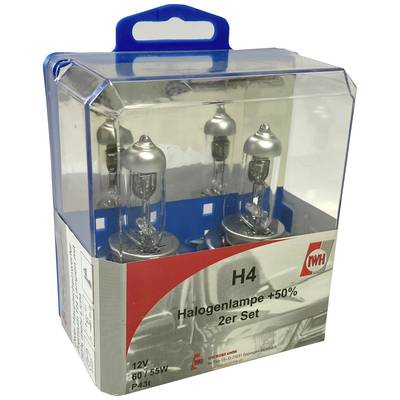 IWH 019366 Boîte d'ampoules halogène de rechange H4 55/60 W 12 V - Conrad  Electronic France
