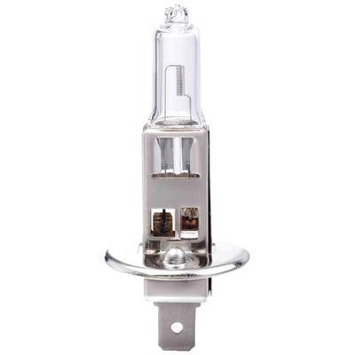 Une ampoule transparente avec des bornes métalliques, adaptée pour une utilisation dans les phares de véhicules.