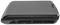 Un ordinateur portable gris ouvert, vu de côté. Ports visibles : USB, SD/MMC, sortie AV, casque, alimentation.