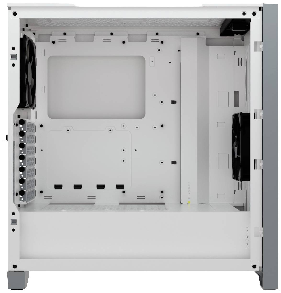 Corsair 4000D Airflow, Midi Tower, PC, Blanc, ATX, EATX, micro ATX, Mini-ITX, Plastique, Acier, Verre trempé, Gaming-4