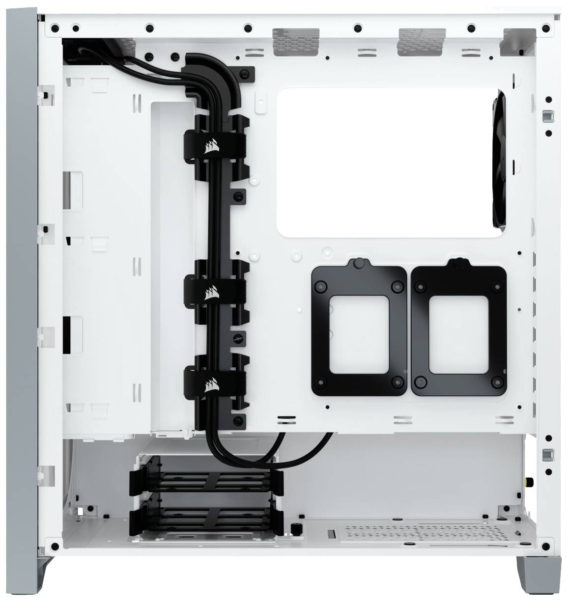 Corsair 4000D Airflow, Midi Tower, PC, Blanc, ATX, EATX, micro ATX, Mini-ITX, Plastique, Acier, Verre trempé, Gaming-5