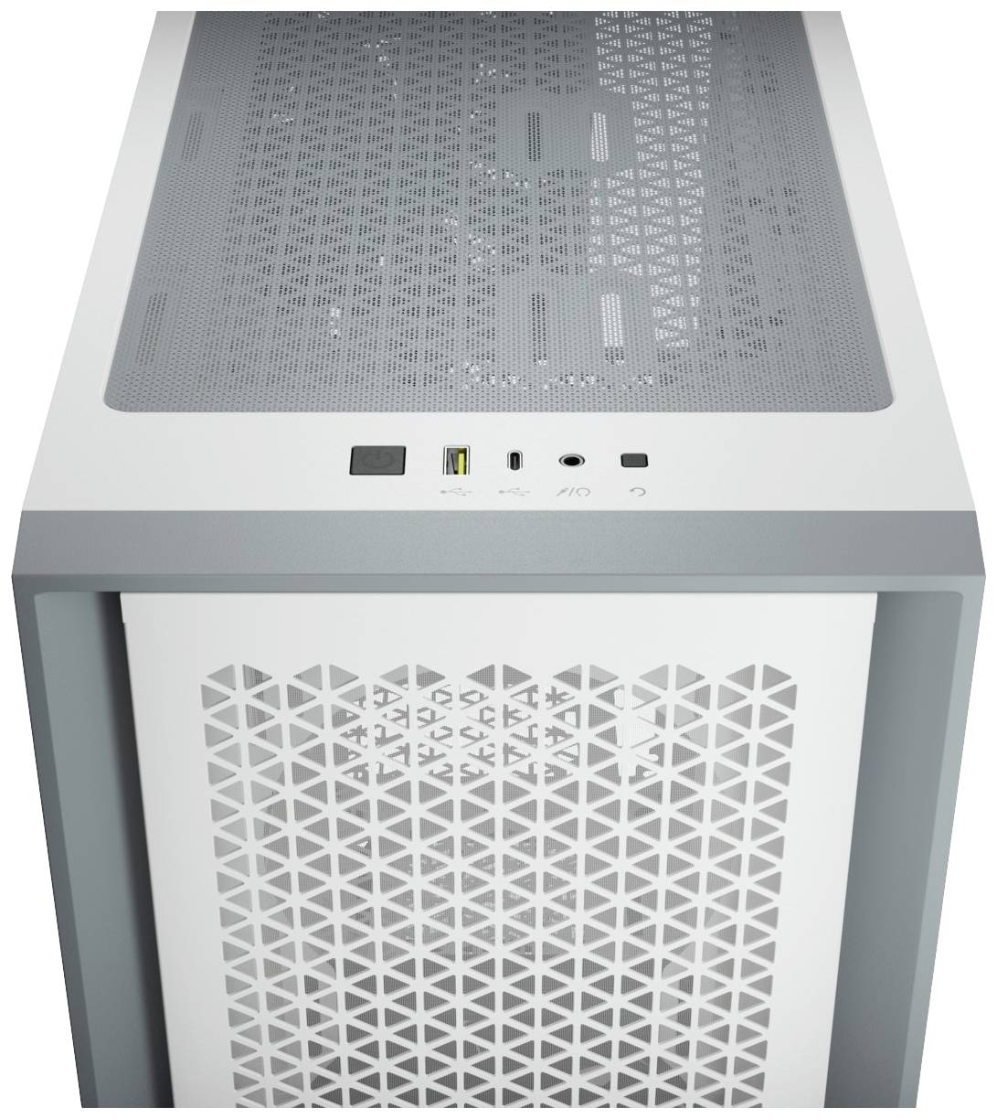 Corsair 4000D Airflow, Midi Tower, PC, Blanc, ATX, EATX, micro ATX, Mini-ITX, Plastique, Acier, Verre trempé, Gaming-6