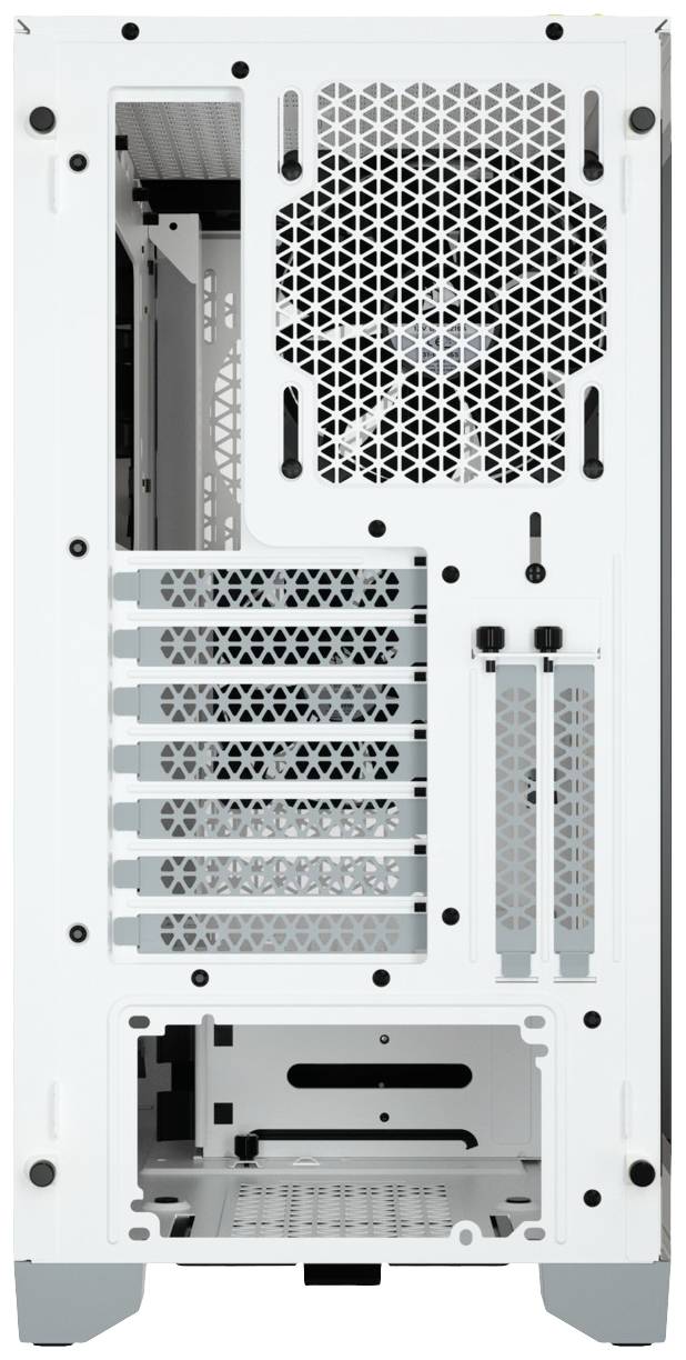 Corsair 4000D Airflow, Midi Tower, PC, Blanc, ATX, EATX, micro ATX, Mini-ITX, Plastique, Acier, Verre trempé, Gaming-7