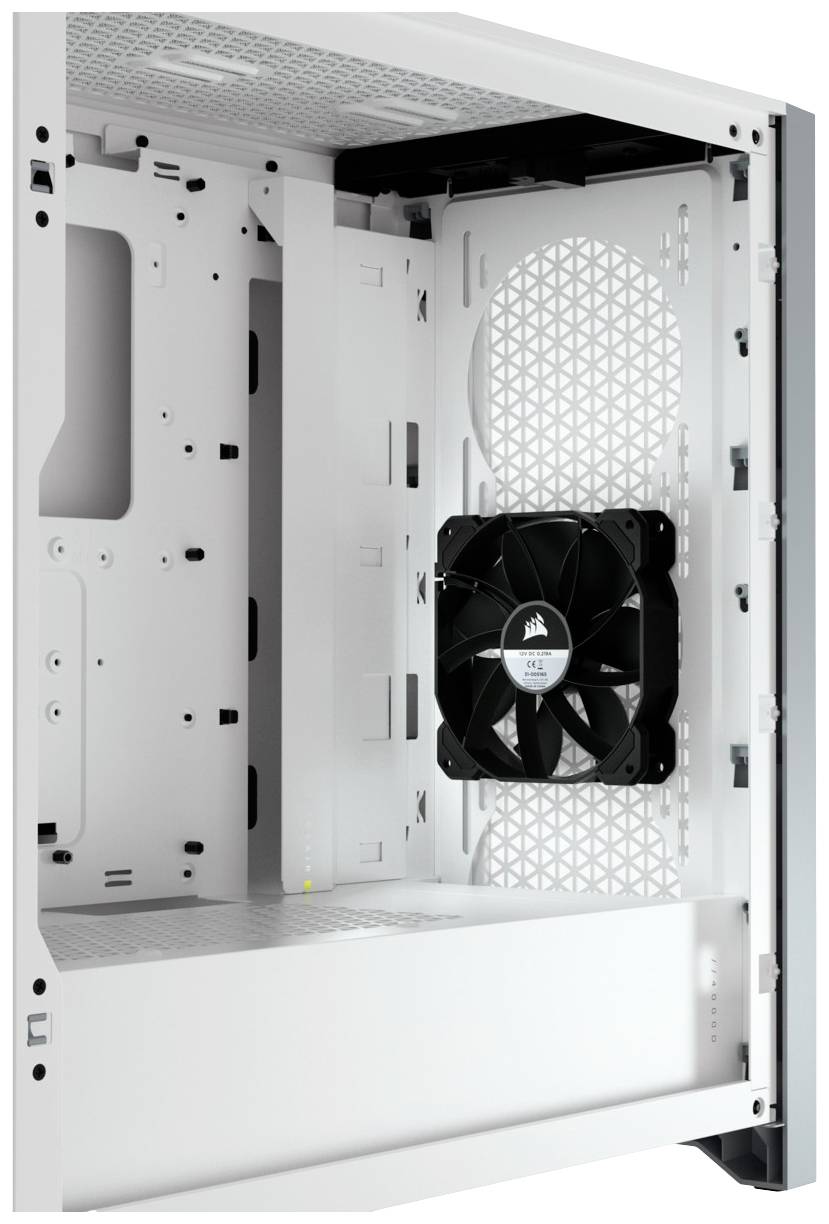Corsair 4000D Airflow, Midi Tower, PC, Blanc, ATX, EATX, micro ATX, Mini-ITX, Plastique, Acier, Verre trempé, Gaming-12