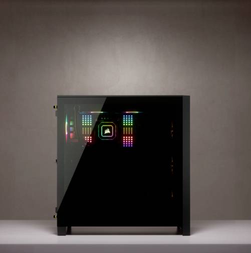 Corsair iCUE 4000X RGB, Midi Tower, PC, Noir, ATX, EATX, micro ATX, Mini-ITX, Plastique, Acier, Verre trempé, Gaming-10
