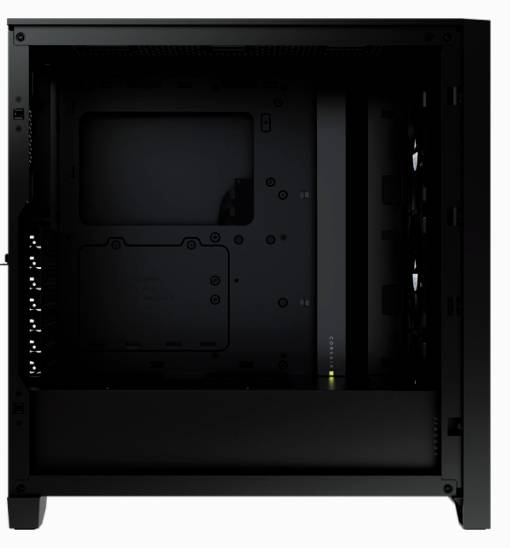 Corsair iCUE 4000X RGB, Midi Tower, PC, Noir, ATX, EATX, micro ATX, Mini-ITX, Plastique, Acier, Verre trempé, Gaming-21