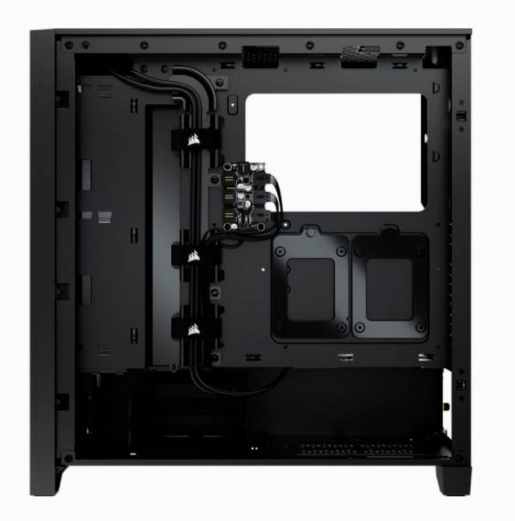 Corsair iCUE 4000X RGB, Midi Tower, PC, Noir, ATX, EATX, micro ATX, Mini-ITX, Plastique, Acier, Verre trempé, Gaming-22
