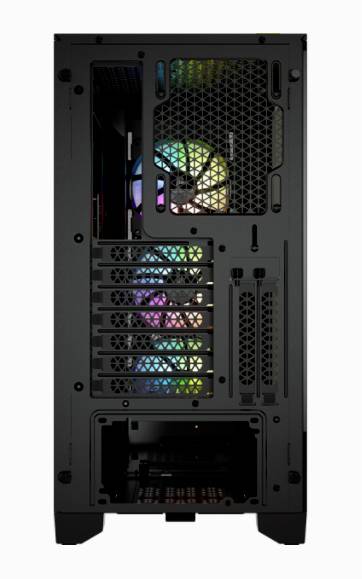 Corsair iCUE 4000X RGB, Midi Tower, PC, Noir, ATX, EATX, micro ATX, Mini-ITX, Plastique, Acier, Verre trempé, Gaming-24