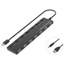 Conceptronic HUBBIES08B Hub USB 7 ports USB-A USB 2.0 480 MBit/s noir HUBBIES 7-Port-USB-2.0-Hub
