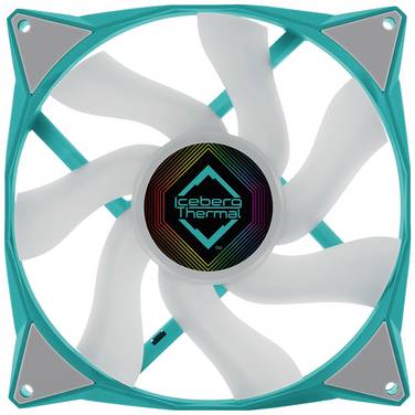 Iceberg Thermal IceGALE ARGB Ventilateur pour PC turquoise  avec commande d'éclairage RGB