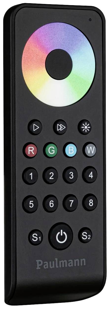 Paulmann LED-Streifen "Pro Funk Remote RGBW Multi Color 8 channels 2.4GHz Weiß/Kunststoff" Fernbedienung
