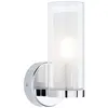 Paulmann Luena Eclairage LED pour pièce humide LED E14 chrome, verre