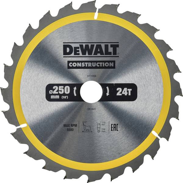 DEWALT DT1956-QZ DT1956-QZ Lame de scie circulaire   1 pc(s)