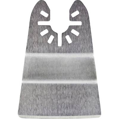 Lame de scie en métal de forme rectangulaire et à bord lisse, adaptée aux travaux de coupe précis sur le bois, le plastique ou les métaux tendres.