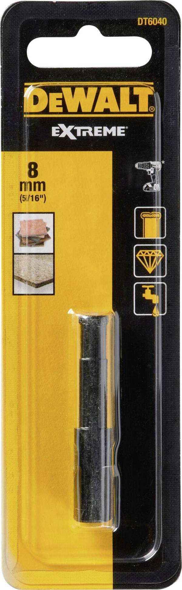 DEWALT DT6040-QZ Foret pour carrelages 8 mm 1 pc(s)