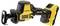 Scie sabre sans fil DeWalt, jaune et noire, 18V, moteur brushless, design ergonomique, adaptée à divers travaux de coupe.
