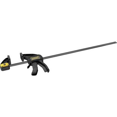 Une longue pince à vis noire avec une marque jaune 'Irwin' sur la poignée, adaptée pour maintenir des pièces ensemble.