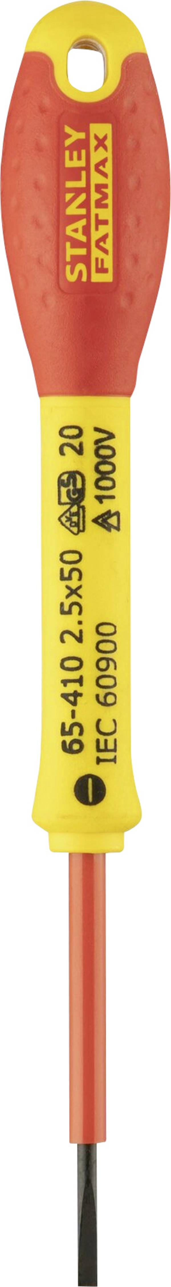 STANLEY  VDE Tournevis pour vis à fente Largeur de lame: 2.5 mm Longueur de la lame: 50 mm