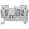 TRU COMPONENTS TC-JPT2.5 Grey Borne de passage 5.2 mm connexion rapide Nombre de pôles: 2 0.2 mm² 2.5 mm² gris 1 pc(s)