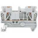 TRU COMPONENTS TC-JPT6 Grey Borne de passage 8.2 mm connexion rapide Nombre de pôles: 2 0.5 mm² 6 mm² gris 1 pc(s)