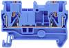 TRU COMPONENTS TC-JPT4 Blue Borne de passage 6.2 mm connexion rapide Nombre de pôles: 2 0.2 mm² 4 mm² bleu 1 pc(s)
