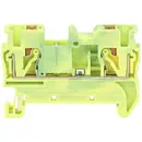 TRU COMPONENTS TC-JPT6-PE Borne de passage 8.2 mm connexion rapide Nombre de pôles: 2 0.5 mm² 6 mm² vert, jaune 1 pc(s)