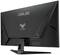 Un moniteur gaming ASUS TUF noir vu de dos, montrant le design du socle et le logo TUF à l'arrière.