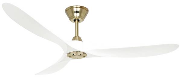 CasaFan ECO GENUINO 152 MG-MW Ventilateur de plafond  16.6 W (Ø x H) 1520 mm x 285 mm laiton avec télécommande, fonction hiver