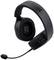 Casque de gaming noir avec un bras de microphone, portant la mention 'GXT Trust' sur l'arceau. Le design est moderne et ergonomique.