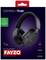 Emballage d'un casque gaming FAYZO, compatible multi-plateformes. Contient des informations sur les matériaux recyclés.