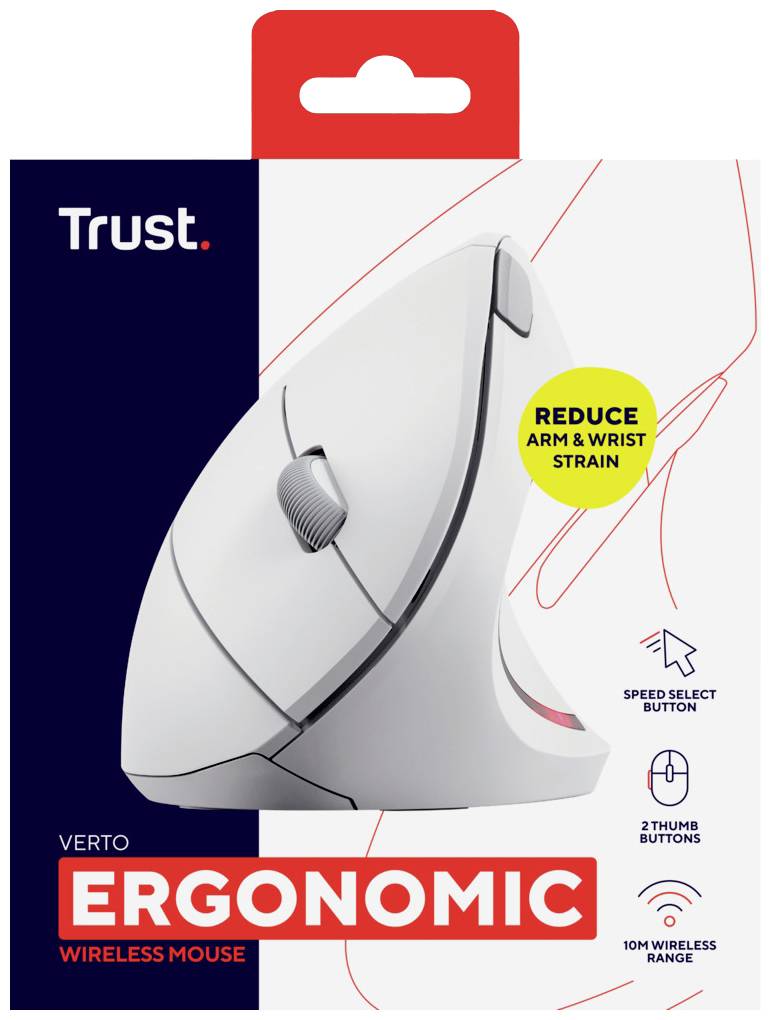Souris sans fil Trust Verto blanche-8