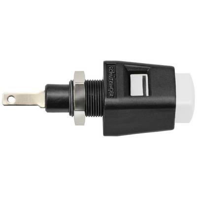 Illustration d'une prise de connexion pour appareil à froid avec boîtier en plastique, contact métallique et écrou hexagonal.