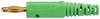 Schützinger Fiche à ressort mâle Ø de la broche: 4 mm vert 1 pc(s) Piece