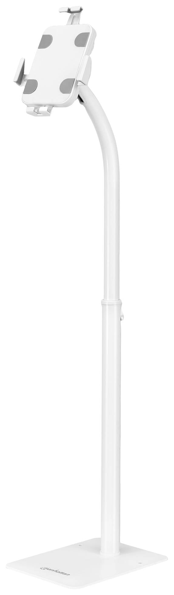 Support de tablette monté sur un support réglable en hauteur, idéal pour une utilisation et une présentation mains libres.