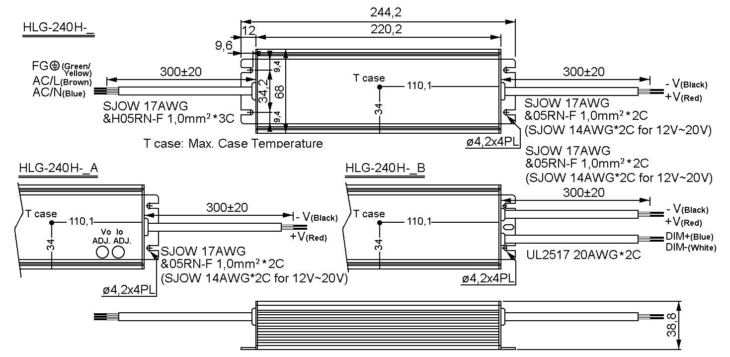 MEAN WELL LED Treiber Driver de LED à tension constante 240 W 5 A 48 V non dimmable 1 pc(s)-2