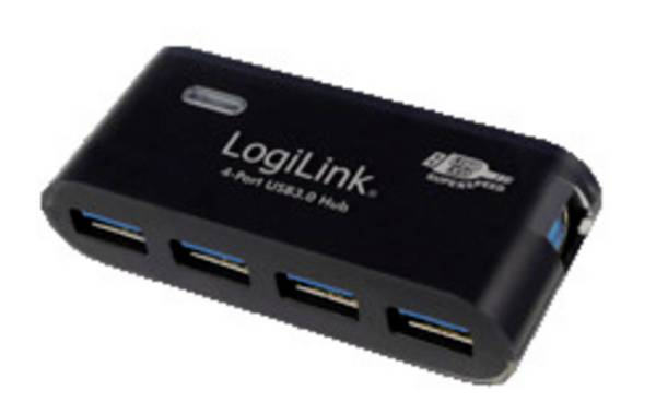 LogiLink UA0170 Hub USB 4 ports USB-A USB 3.0 5 GBit/s  noir UA0170