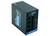 Un bloc d'alimentation PC noir avec une étiquette bleue du fabricant 'Chieftec', montrant plusieurs connecteurs sur le côté pour l'alimentation des composants informatiques.