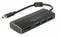Un adaptateur USB-C vers HDMI avec trois ports USB, portant la marque 'DeLOCK', permettant de connecter plusieurs appareils à un ordinateur.