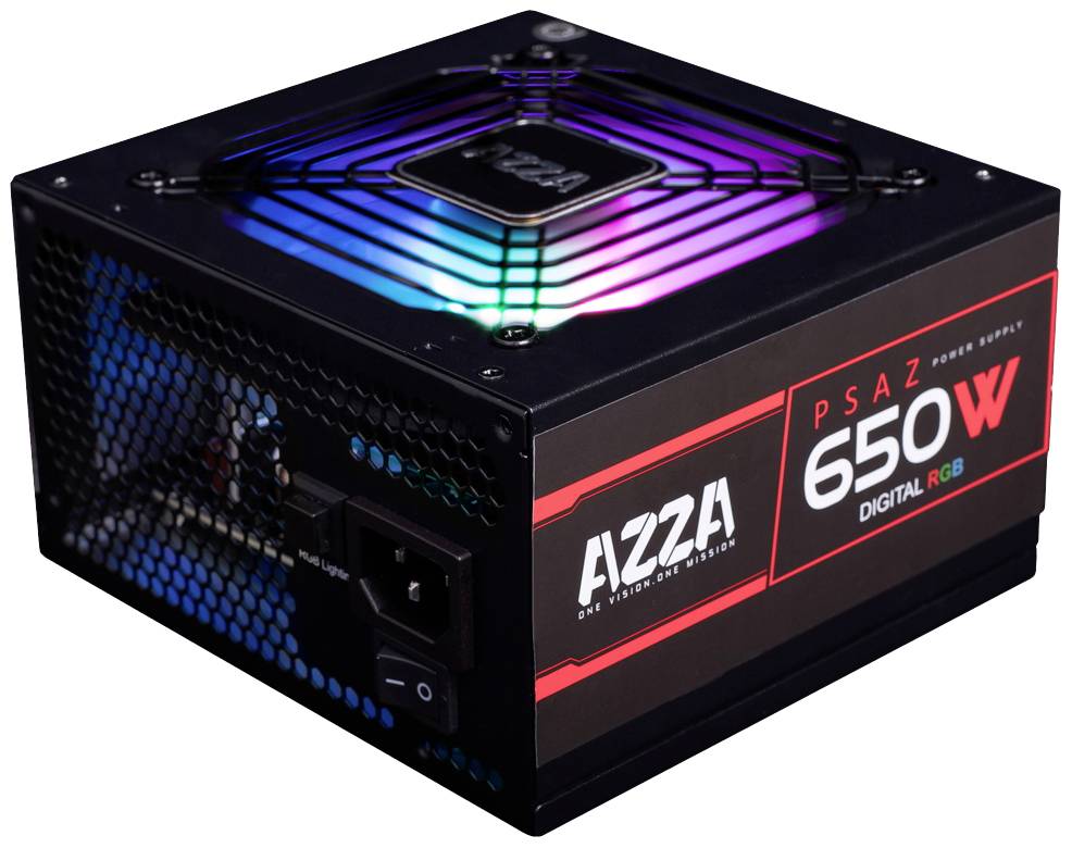 Azza PSAZ-650W(ARGB), 650 W, 200 - 240 V, 47 - 53 Hz, 100 W, 576 W, 100 W-1