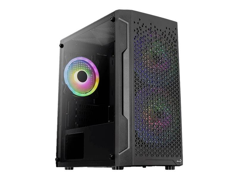 Aerocool Trinity Mini, Mini Tower, PC, Noir, micro ATX, Mini-ITX, Acrylonitrile-Butadiène-Styrène (ABS), SPCC, Multi-0