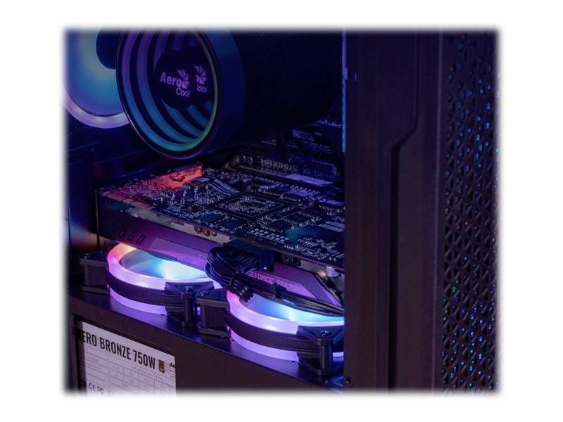 Aerocool Trinity Mini, Mini Tower, PC, Noir, micro ATX, Mini-ITX, Acrylonitrile-Butadiène-Styrène (ABS), SPCC, Multi-1