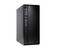 Un boîtier noir de mini-PC avec différents ports à l'avant, comprenant des ports USB et des connexions audio.