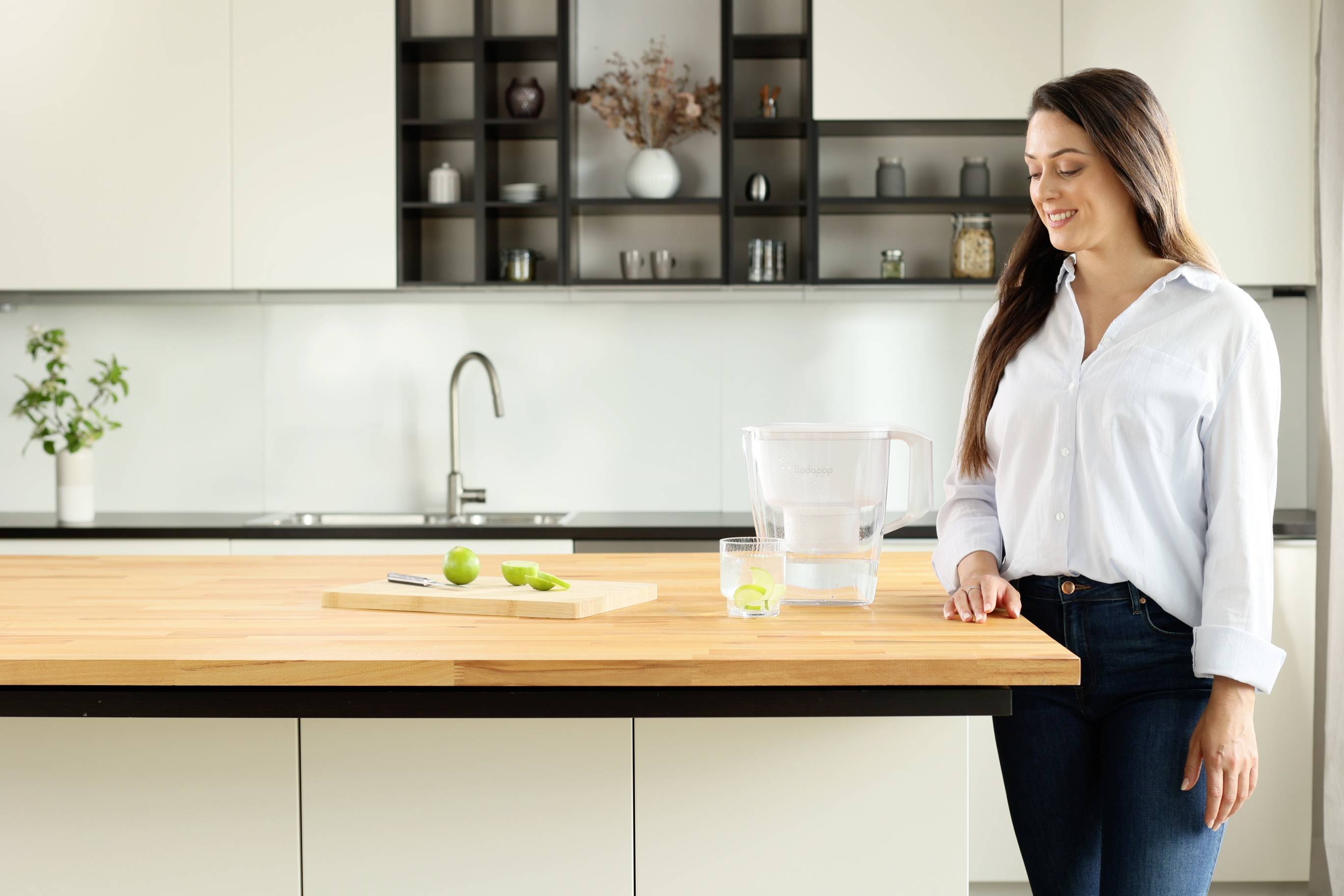 Sodapop 10029101 Carafe filtrante 3 l blanc, transparent-2