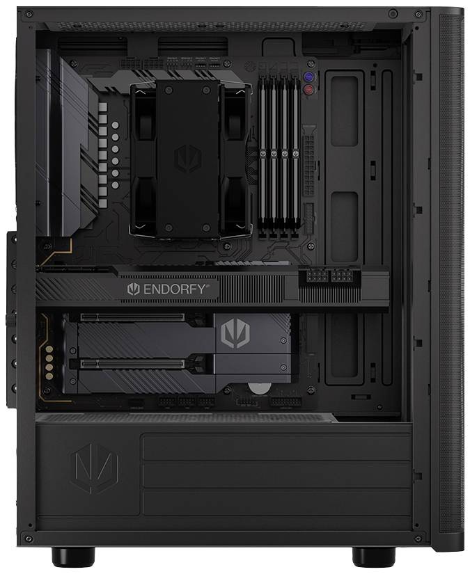 Tour midi endorfy Ventum 200 Solid Boîtier PC noir 1 ventilateur pré-installé, filtre anti-poussière-21