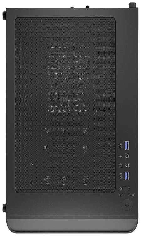 Tour midi endorfy Ventum 200 Air Boîtier PC noir 4 ventilateurs pré-installés, fenêtre latérale, filtre anti-poussière-3