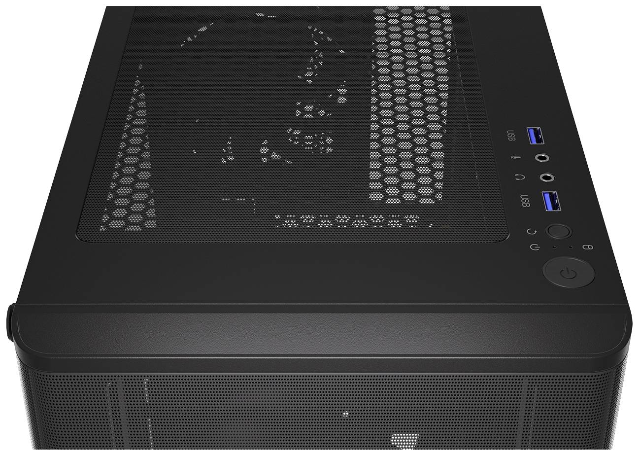 Tour midi endorfy Ventum 200 Air Boîtier PC noir 4 ventilateurs pré-installés, fenêtre latérale, filtre anti-poussière-12